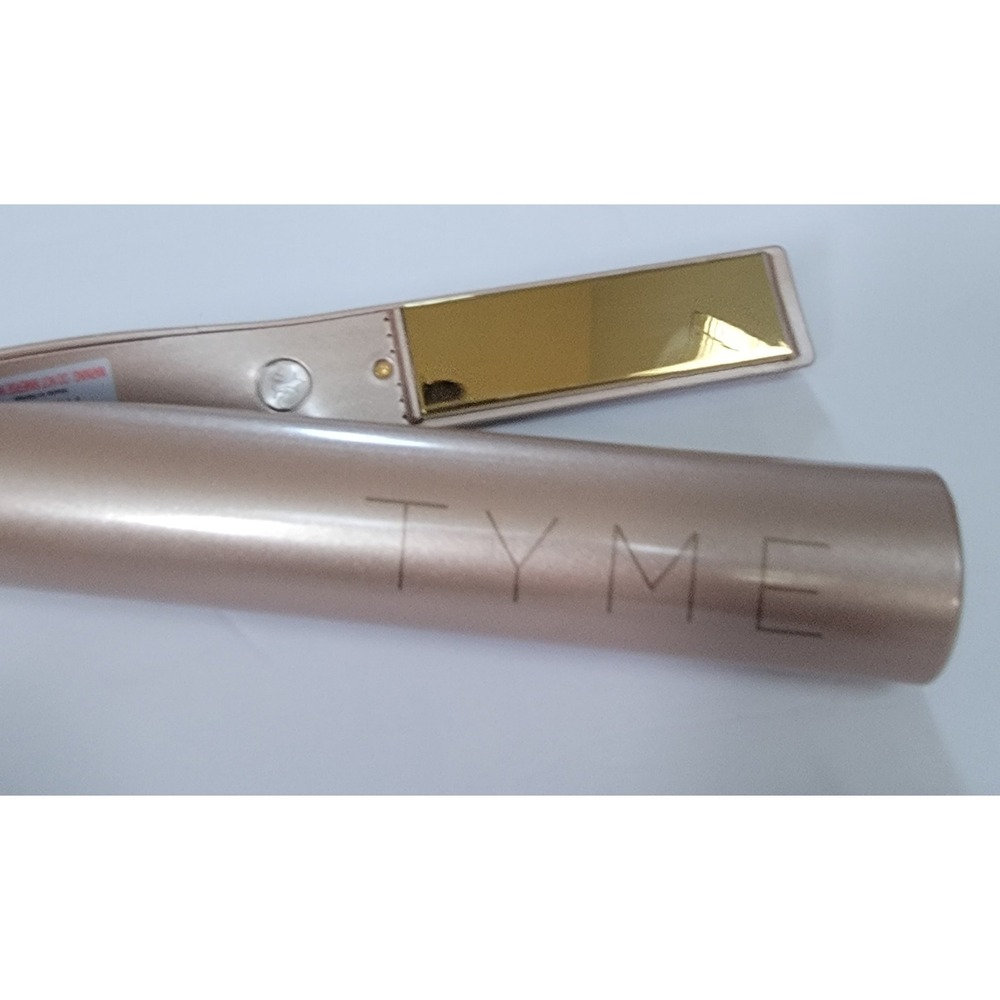 TYME Iron Pro 2-in-1 Hair Curler and Straightener Rose Gold Titanium Plates